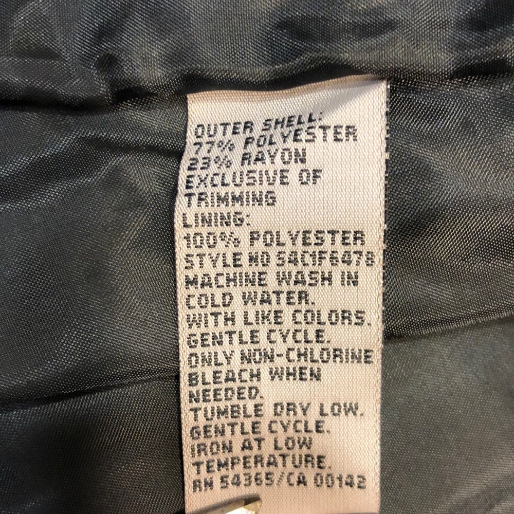 Tanjay Collarless Lined Poly Blend Jacket Pockets - image 8